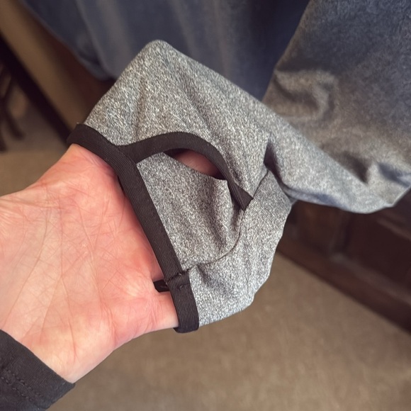 Gray Danskin Quarter-Zip Athletic Pullover - Picture 4 of 4